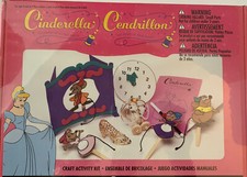New Disney Store Cinderella Craft Activity Kit Coach Slippers Clock Mice Puppets