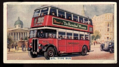 Tabakkarte, Godfrey Phillips, Mechanized Age, 1936, STL Type Bus, #49