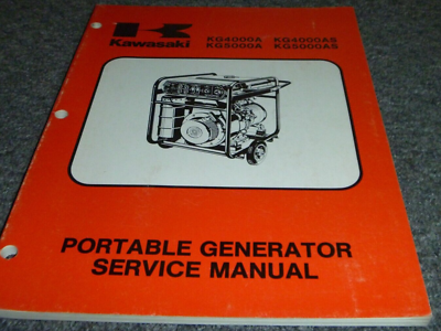 #ad Kawasaki KG5000A KG5000AS Portable Generator Shop Service Repair Manual xz $61.10