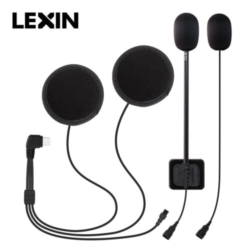 Type-C Motorcycle Bluetooth helmet headsets with Clip for LEXIN LX-B4FM Intercom - Picture 1 of 2