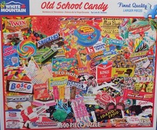 White Mountain Puzzles OLD SCHOOL CANDY 1000pc Jigsaw Puzzle Lois B Sutton 2016