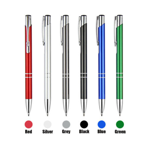 New Full Metal Ballpoint Pen 1mm Black Ink Gel Pen Office Writing Stationery US
