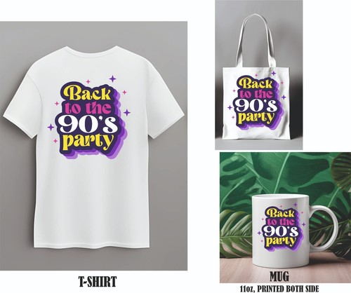 BACK TO THE 90s Tote Bag - 90s Kostüm Outfit Neon Party. - Bild 20 von 32