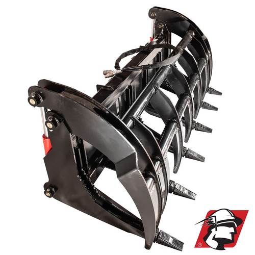McLaren Heavy Duty Universal Fit Skid Steer Log Grapple 76" Wide - Picture 6 of 24