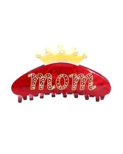 Rhinestone Hair Claw Clips for Women and Mom - Acrylic Mom Pattern Claw for G...