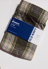 Old Navy Underwear Boys Small Boxer Shorts Plaid New
