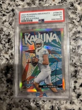 2021 Bowman University Sam Howell Big Kahuna RC SSP PSA 10 POP 1 UNC Tar Heels