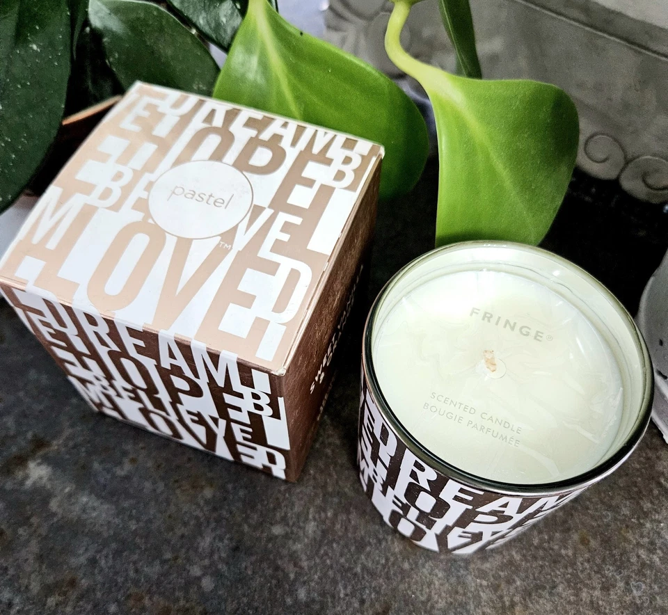 Vela Fringe Studio naranja dulce y vainilla oro rosa ¡NUEVA EN CAJA! Sueño, esperanza, amor Foto 2 de 4