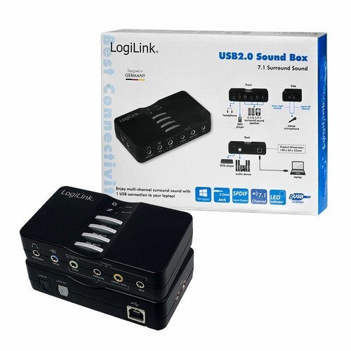 LogiLink UA0099 USB Surround Sound Box 7.1 8-Kanal Laptop PC Computer ...