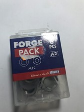 Image of ForgeFix FPNUT12SS Hexagonal Nuts & Washers A2 Stainless Steel M12 6psc (M297)