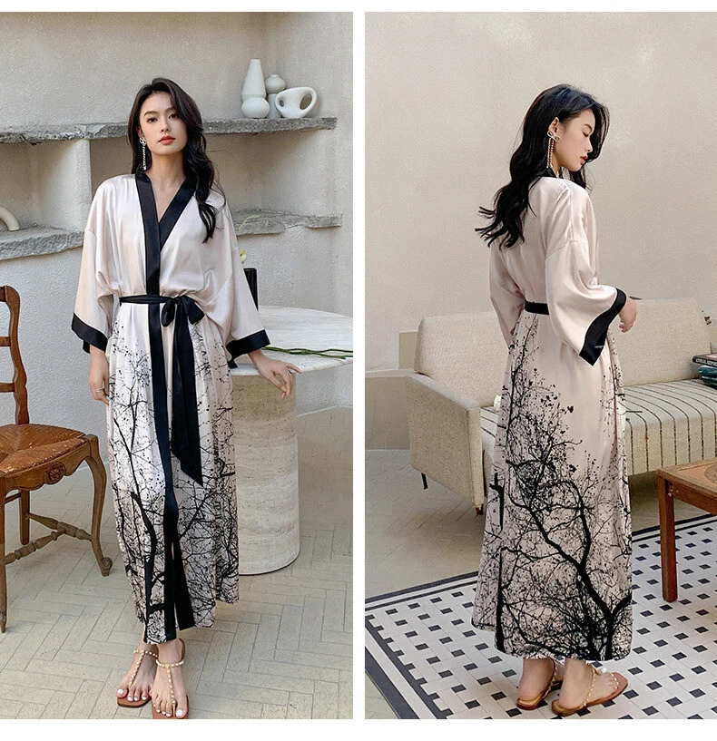 Night top robe long