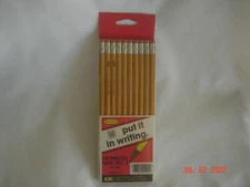 SEALED PACKAGE 10 Vtg. PUT IT IN WRITING EMPIRE PENCIL CO. NO. 2 PENCILS U.S.A.