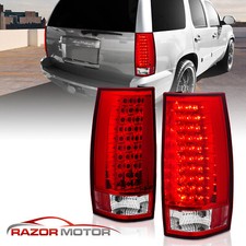 2007-2014 Fit Chevy Suburban Tahoe GMC Tahoe Denali Red LED Tail Lights Pair G4