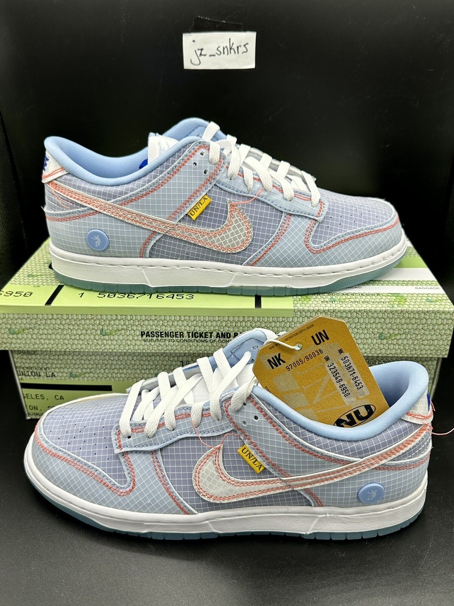 Nike x Union Dunk Low Argon Hyper Royal Blue Size 10 DJ9649 Nike x Union Dunk Low Argon Hyper Royal Blue Size 10 DJ9649