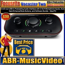 Focusrite Vocaster Two USB-C Podcasting Audio Interface/ Authorized Dealer