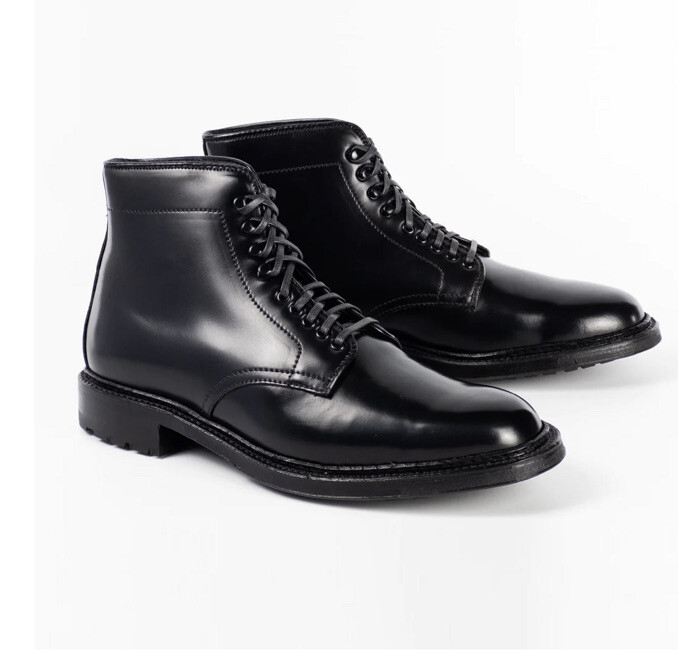 ALDEN Lace up boots 45149HC Plain Toe Boot (Black Shell ALDEN Lace up boots 45149HC Plain Toe Boot (Black Shell