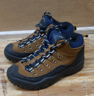 Yukon Black/Brown Lace Up Mens Hiking Trail Boot Shoe 7 1/2M Euphoria Mid VG