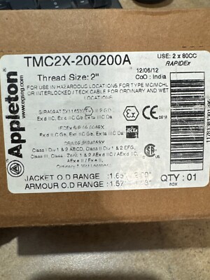 Appleton TMC2X-200200A THREAD SIZE: 2''