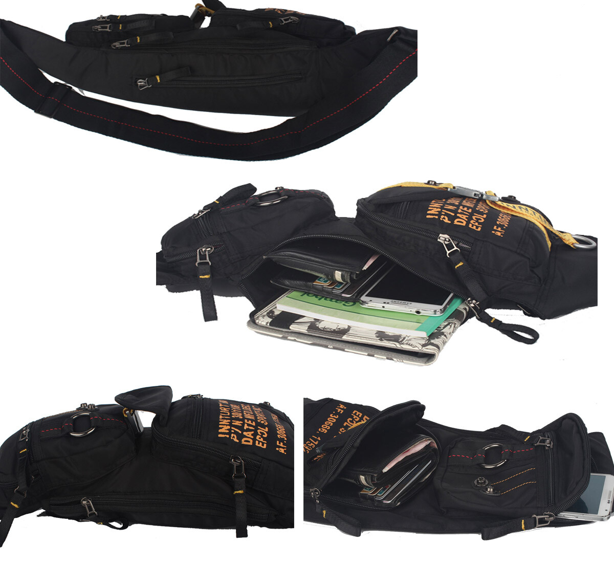 Unique Men Large Sling Bag Crossbody Bag Backpack Chest Bag