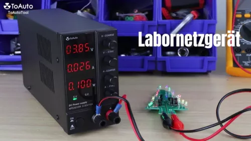 Regelbares DC Labornetzgerät 0-30V 0-10A Labornetzteil Netzgerät LED-Anzeige DE - Video 1 von 1