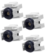4x Toslink Audio Optic Fiber Optics Coupler Jack Insert for Keystone Wall Plate