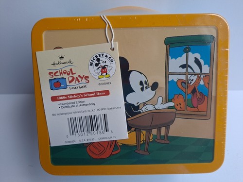 Hallmark School Days Lunch Box "1960's Mickey School Days" Brand New - Picture 4 of 7