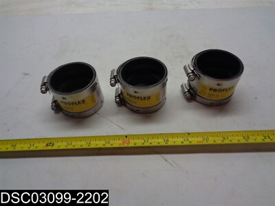 QTY=3: 3000-22 Proflex 2'' Neoprene Shielded Coupling