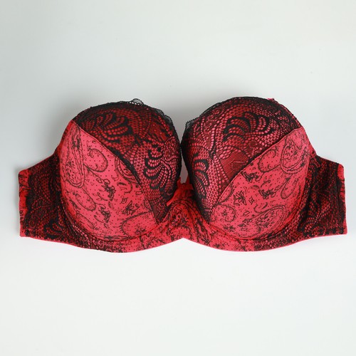 UK Size Sexy Lace Push Up Multiway Strapless Underwired Bra Full Cup Padded Bra - Picture 17 of 26