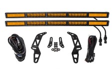 SS30 Dual LED Light Bar Bumper Kit Amber Fits...
