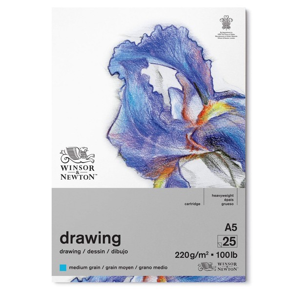 Zeichenpapier A5 25 Blatt 220G/M² Weiß Mittlere KöRnung Winsor & Newton-image