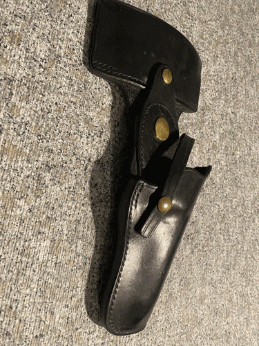 Vintage Don Hume Swivel holster - fits 4 inch revolver - nice!
