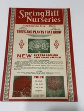 1933 SPRING HILL NURSERIES CATALOG BLACK & WHITE PHOTOS ORDER FORM TIPP CITY