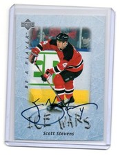 SCOTT STEVENS auto SP AUTOGRAPH card ICE WARS  BAP 1995-96 NEW JERSEY DEVILS