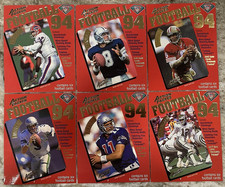 1994 Action Packed Football 59 Embossed Jumbo Card Wrapper Covers Kelly Bledsoe