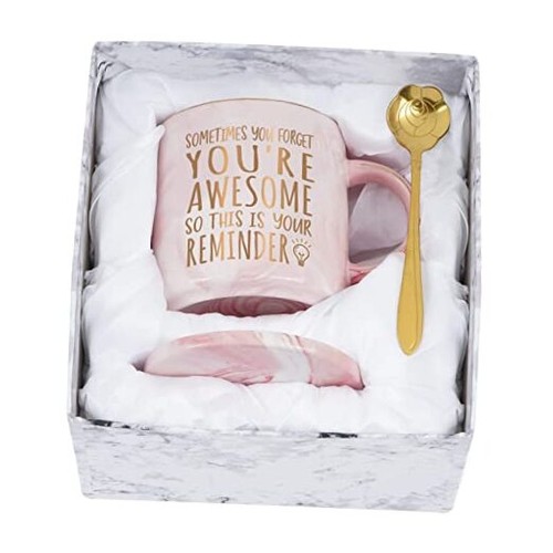  Birthday Gifts for Women, Best Friend Friendship Gifts, Thank You Pink-12Oz