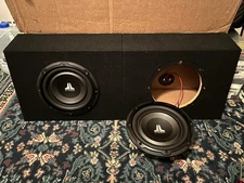 2x JL Audio 8W1v3-4 W1v3 8-inch Subwoofer Driver - Black WITH BOX