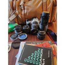 Canon EOS Rebel 2000 35mm with Lenses Bag Manuals and Filters