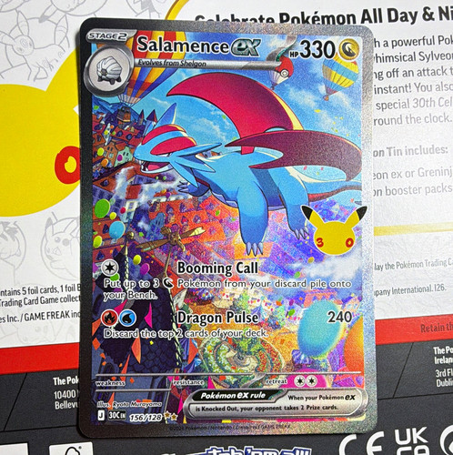 Pokemon TCG Salamence ex 156/128 30C Full Art Holo 330 HP English PSA 10 worthy