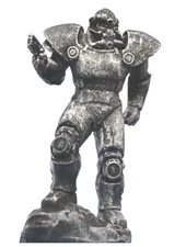 Fallout Classic Power Armor Knight Handmade Dark sci fi Monster Figurine