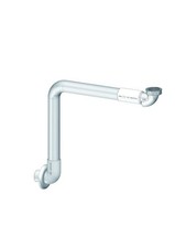 Abflussrohr Set incl. Geruchsverschluss Raumsparsiphon Wandrosette DN 40