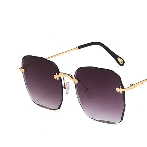 Rimless Sunglasses Woman Women Lady Eyeglasses Trendy Fashion for - Picture 2 of 11