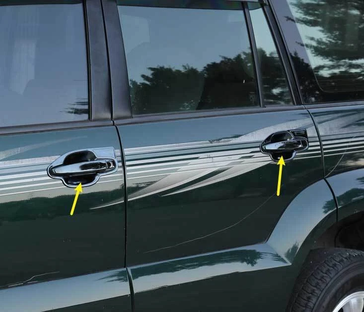 For Lexus RX330/RX350/GX470 03-2009 Glossy Black Side Door Handle Cover Trim Foto 4 de 4