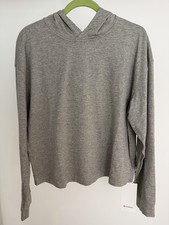 NWT Size 12 Lululemon Soft Jersey Classic-Fit Hoodie HENM / HRWL Heathered Nomad