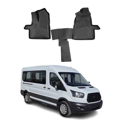 OMAC Floor Mats Liner for Ford Transit 150 250 350 2015-2020 All-Weather 2 Pcs