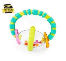 Grab & Spin Baby Rattle & Bpa-Free Teether Toy, Ages 3 Months+ ⭐️⭐️⭐️⭐️⭐️