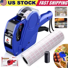 8 Digits Price tag Gun with 5000 Sticker Labels and 1 Ink Refill, US FREE SHIP