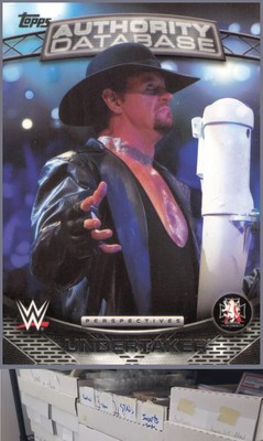2016 Topps WWE #16A Undertaker Authority Database - CA