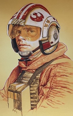 Luke Skywalker Star Wars Portrait Mondo Art Poster Print #/100 -  13x19