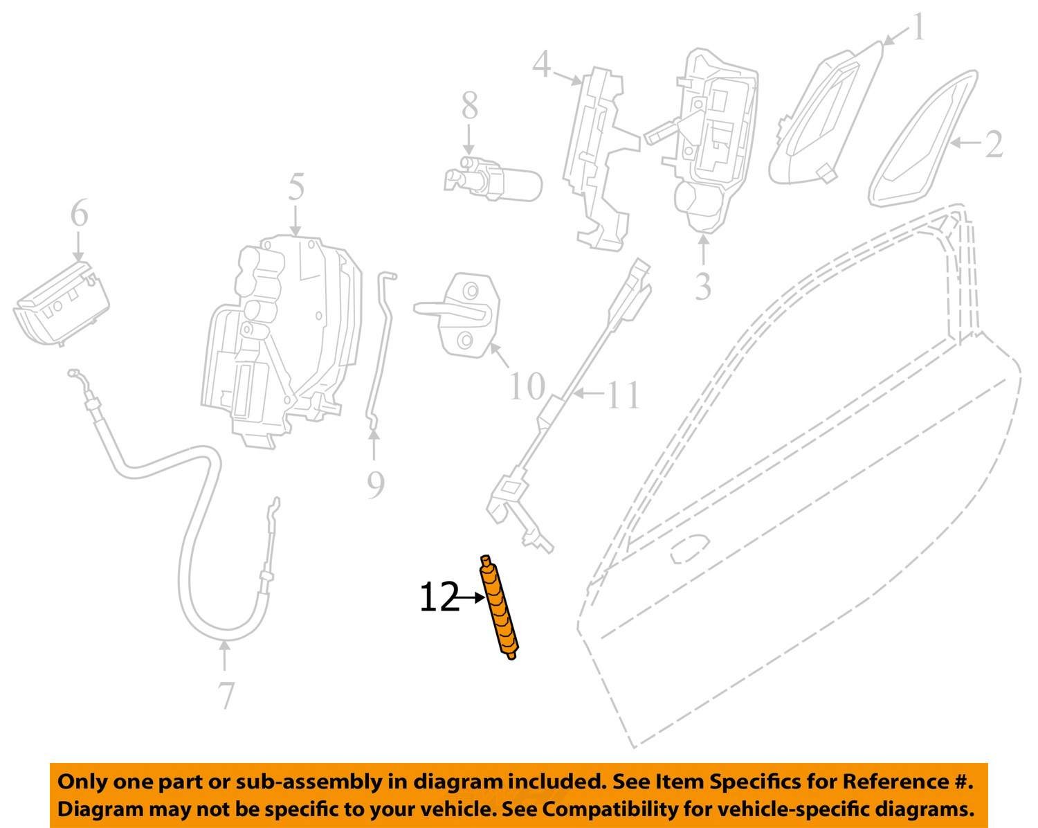 BMW I8 I12 I15 Rear Trunk Lift Gate Strut Shock 7465481 2014 - 2020 OEM
