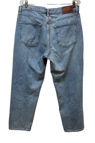 Lucky Brand Boho Hippie Patchwork Boyfriend Denim Jeans Size 12/31 - Afbeelding 2 van 9